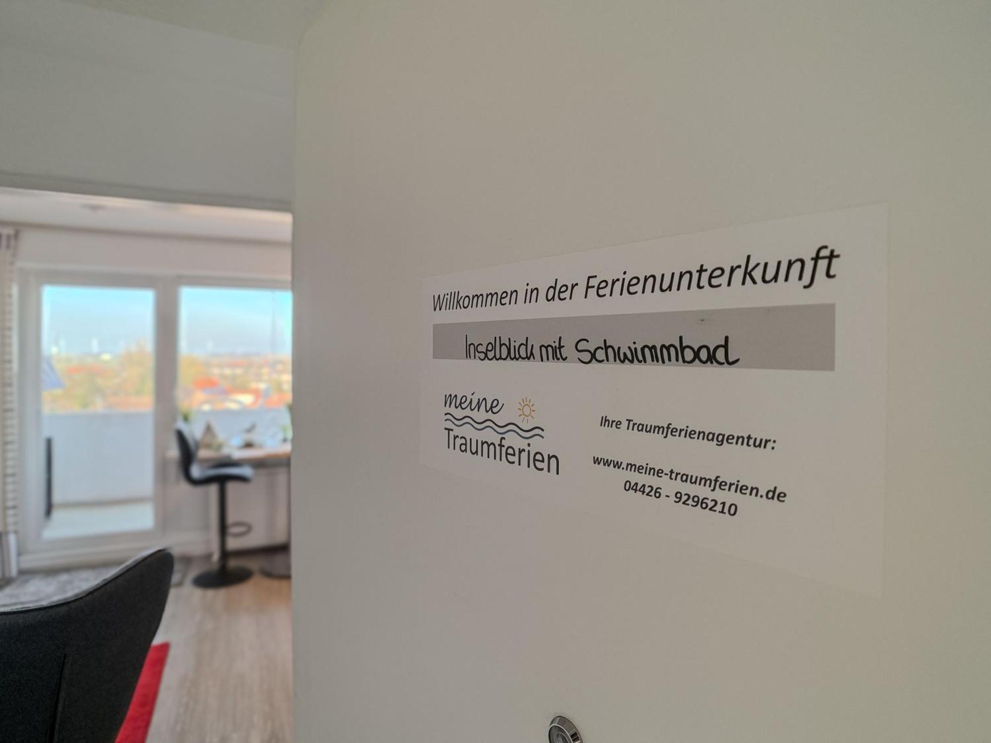 Fewo Inselblick Mit Schwimmbad - Horumersiel Eksteriør billede